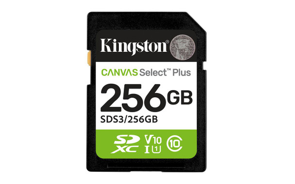 Kingston SDS3/256GB 256Gb Sdxc Canvas Select Plus SDS3/256GB