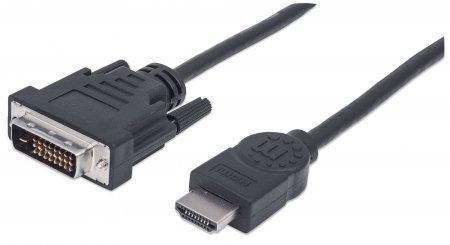 Manhattan 355742 Hdmi To Dvi-D 24+1 Cable. 2M. 355742