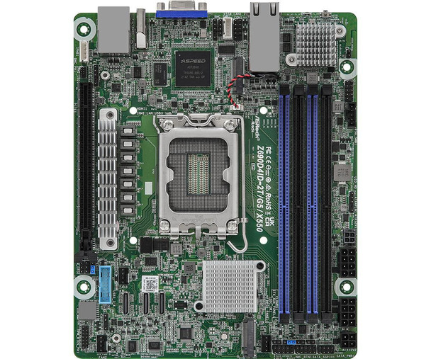 Asrock Z690D4ID-2T/G5/X550 Motherboard Intel Z690 Lga Z690D4ID-2T/G5/X550