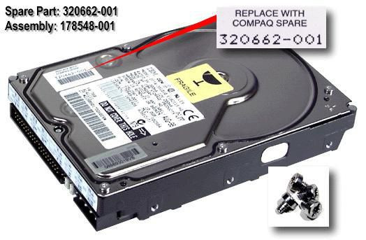 HP 320662-001-RFB DRIVE.HD.10GB 320662-001-RFB