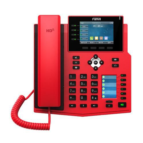 Fanvil X5U-R Ip Phone Black. Red 16 Lines X5U-R
