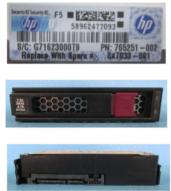 Hewlett Packard Enterprise 846785-S21 DRV HDD 6TB 6G 7.2K 3.5 846785-S21
