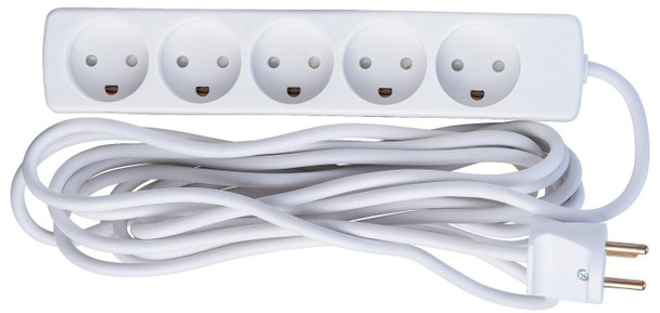 MicroConnect W125895476 5-way Danish Power Strip 5m GRU0055WDK