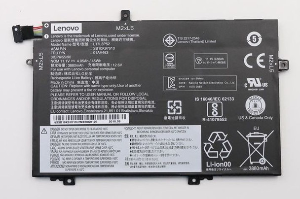 Lenovo 01AV466 Battery Internal 3C 45WH LI 01AV466