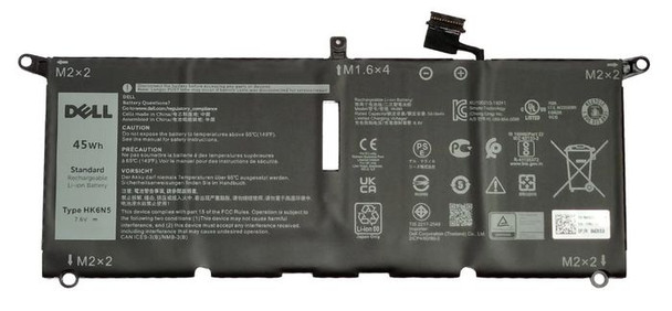 Dell WDK63 Battery. 45WHR. 4 Cell. WDK63
