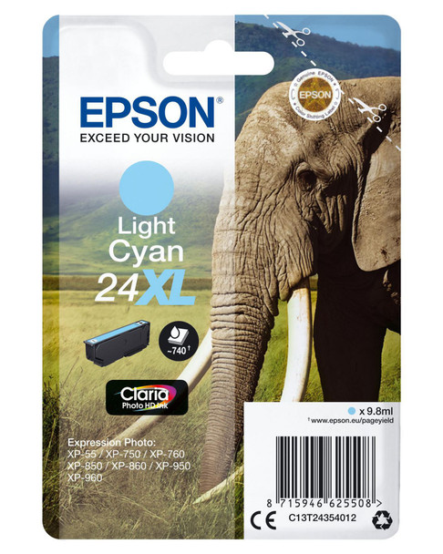 Epson C13T24354012 ink Singlepack Light Cyan 24XL C13T24354012