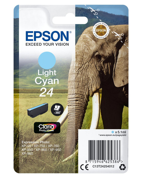 Epson C13T24254012 24 ink cart light cyan C13T24254012