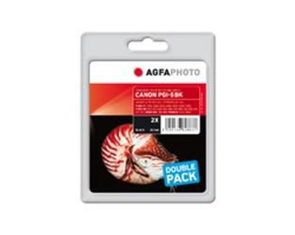 AgfaPhoto APCPGI5BDUOD Ink Black Pigment 2-pack APCPGI5BDUOD