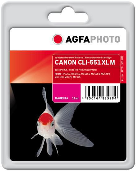 AgfaPhoto APCCLI551XLM Ink Magenta 11 ml. APCCLI551XLM