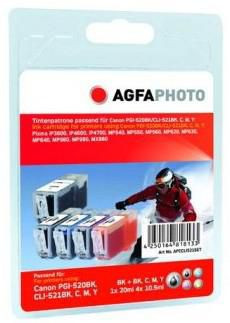 AgfaPhoto APCCLI521SETD Ink BK/B/C/M/Y APCCLI521SETD