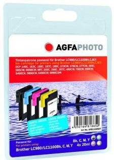 AgfaPhoto APB1100SETD Ink. rpl LC980 Set. LC1100 Set APB1100SETD