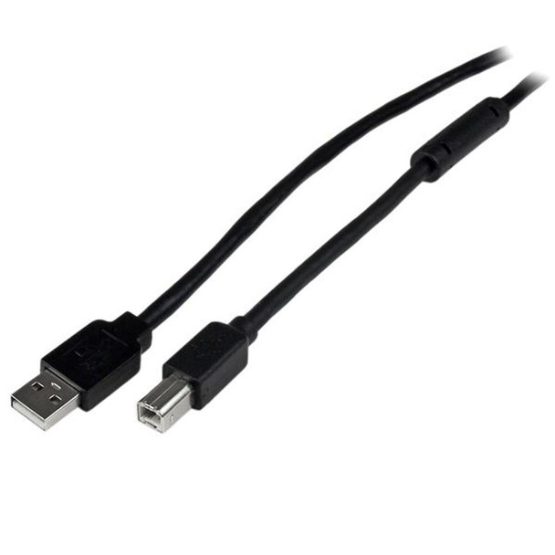 Startech 20m / 65 ft Active USB 2.0 A to B Cable - M/M USB-A to USB-B 20m USB Ca USB2HAB65AC