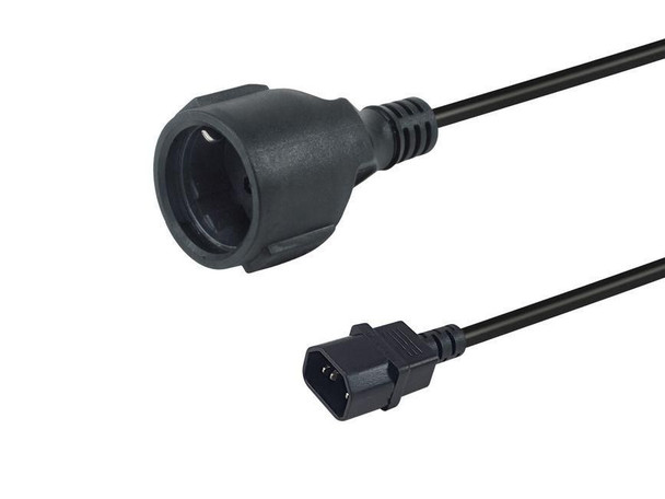 Equip 112106 Power Cable Black 0.25 M Iec 112106