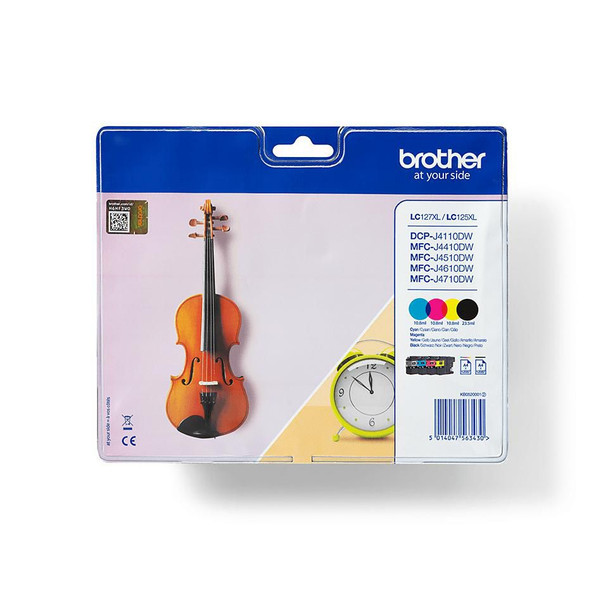 Brother LC-127XLVALBP Ink B/C/M/Y. 11ml Blister LC-127XLVALBP