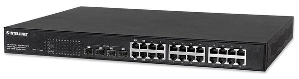 Intellinet 561372 24-Port Gigabit Ethernet Poe+ 561372