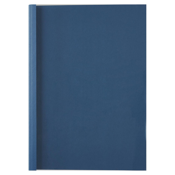 Gbc Thermal Binding Cover A4 1.5Mm Clear Pvc Front Royal Blue Leathergrain Back IB451003
