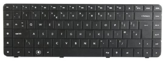 HP 601434-DJ1 KYBD STD GRK CPQ/HP BLACK API 601434-DJ1