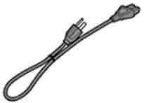 HP 8121-0893 POWER CORD 2-WIRE. 17 AWG 8121-0893