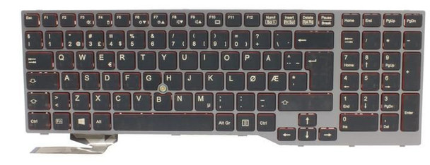 Fujitsu FUJ:CP631063-XX Keyboard Black GERMAN FUJ:CP631063-XX