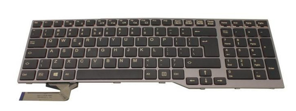 Fujitsu FUJ:CP631046-XX Keyboard Black DANISH FUJ:CP631046-XX