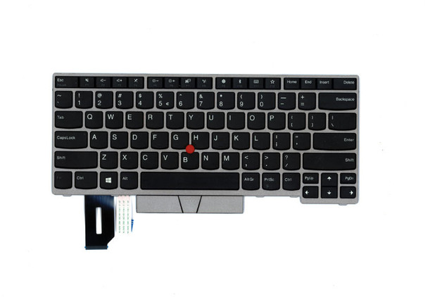 Lenovo FRU01YN329 Keyboard US ENGLISH Silver FRU01YN329