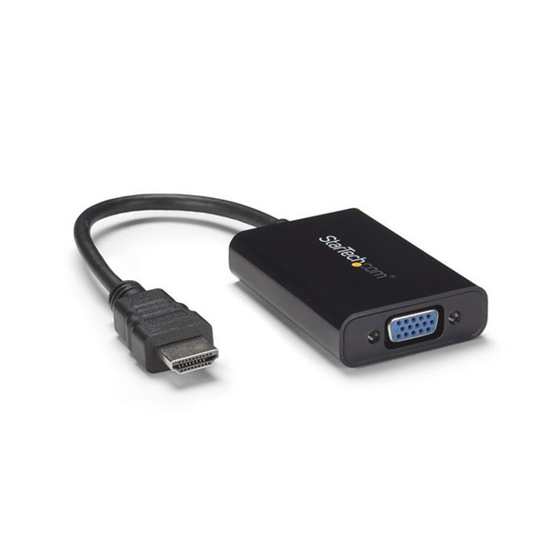 StarTech.com HDMI to VGA Video Adaptor Converter with Audio for Desktop PCLaptop HD2VGAA2