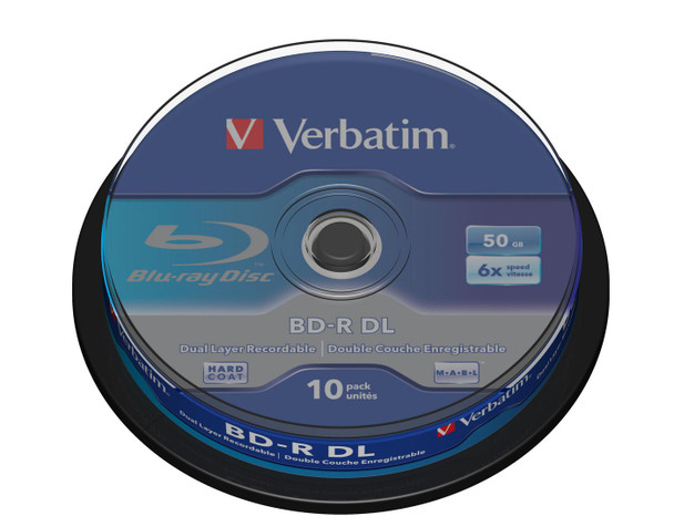 Verbatim 43746 BD-R DL 50GB 6X 10 pack 43746