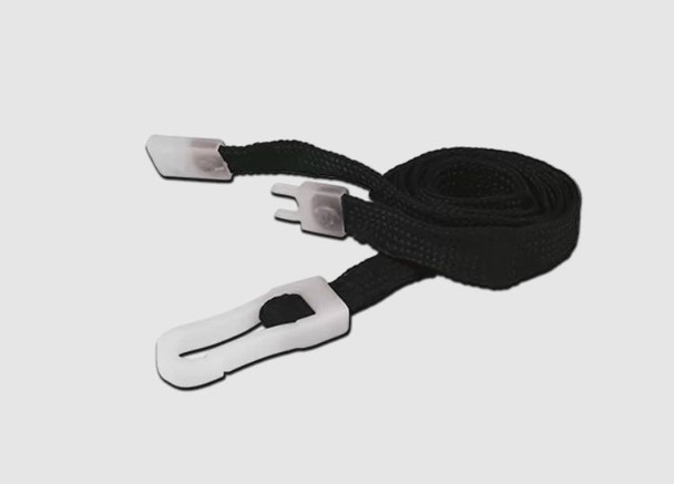 Capture AC218-BK 8mm Break-Away Lanyard With Pl AC218-BK