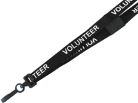 Capture AC222-VO-BK 15mm VOLUNTEER B/A Lanyard Wit AC222-VO-BK