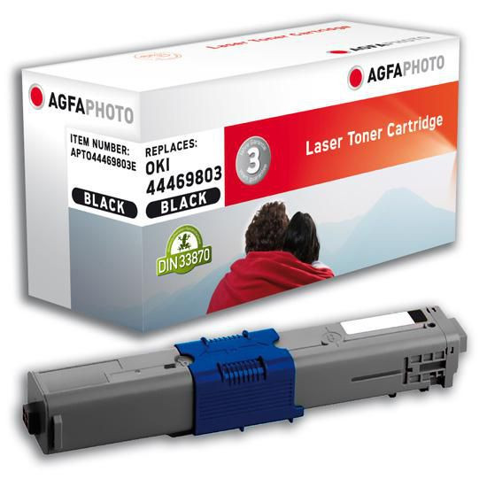 AgfaPhoto APTO44469803E Toner Black rpl. Oki 44469803 APTO44469803E