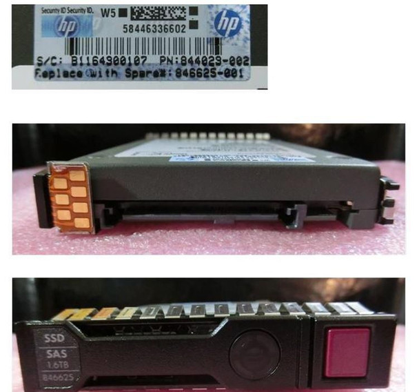 Hewlett Packard Enterprise 846625-001-RFB DRV SSD 1.6TB 12G SFF SAS 846625-001-RFB