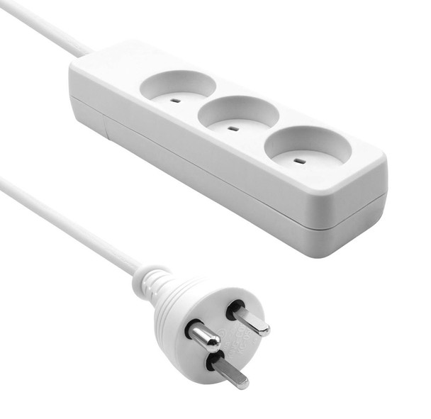 ProXtend KIT3-KIT05W Danish IT Power Strip 3-way KIT3-KIT05W