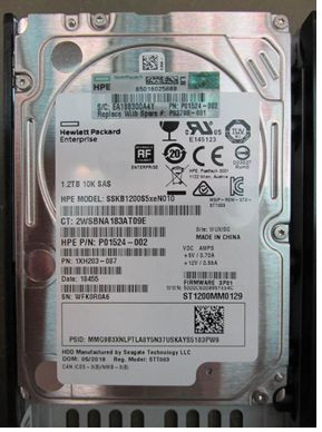 Hewlett Packard Enterprise P03798-001 DRV 1.2TB SFF HDD 10K SS7K & P03798-001