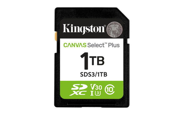 Kingston SDS3/1TB 1Tb Sdxc Canvas Select Plus SDS3/1TB