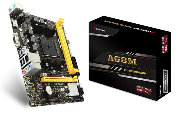 Biostar A68MHE Motherboard Amd A68H Socket A68MHE