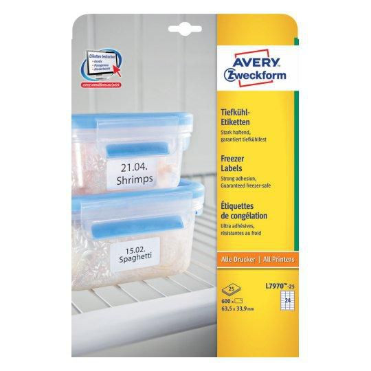 Avery L7970-25 Self-Adhesive Label Rounded L7970-25