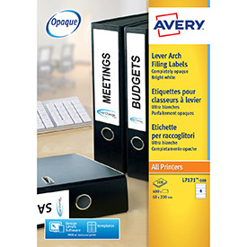 Avery L7171-100 Filing Labels 100 sheets - 4 Labels per Sheet AVERYL7171-100
