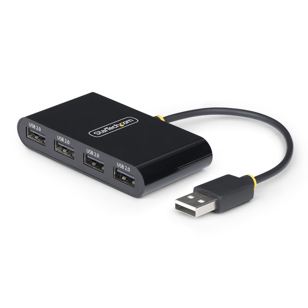 StarTech.com ST4200MINI2-USB-HUB USB 2.0 USB 2.0 Type-A 480 Mbit/s Black Acrylon ST4200MINI2-USB-HUB