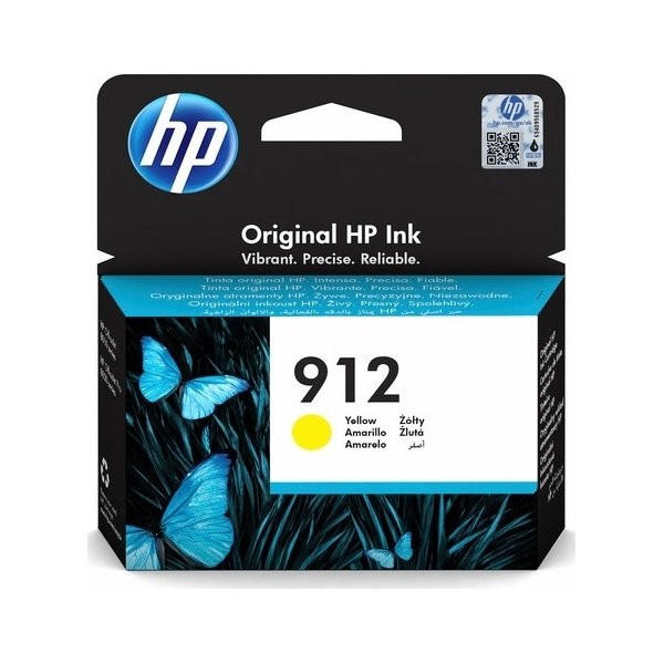 Hp 912 Yellow Standard Capacity Ink Cartridge 3Ml for Hp Officejet Pro 8010/8020 3YL79AE
