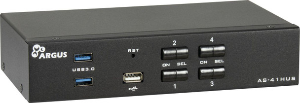 Inter-Tech 88887411 As-41Hus Kvm Switch Black 88887411