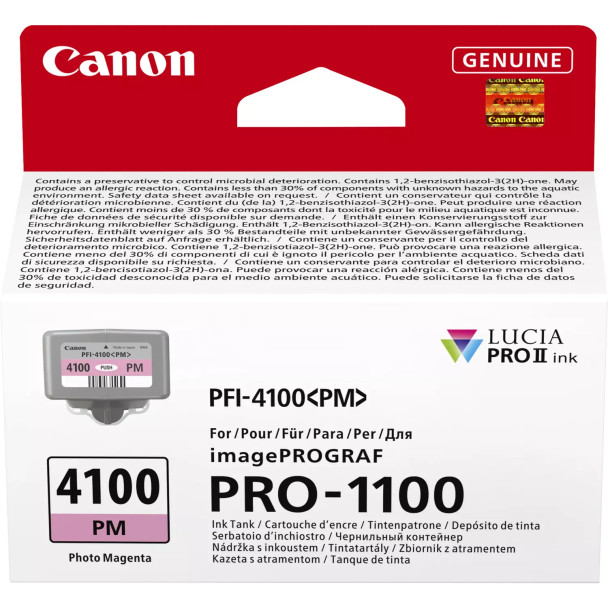 Canon Pfi-4100 Photo Magenta Ink - 6782C001 6782C001
