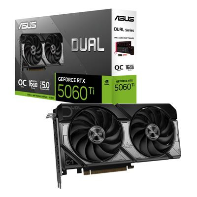 Asus Geforce Rtx 5060 Ti Dual Oc 16Gb Gddr7/Pci Express 5.0/2632Mhz/28000Mhz DUAL-RTX5060TI-O16G