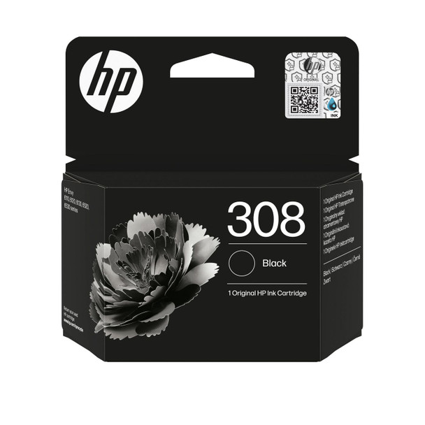 HP 7FP21UE#CE1 308 Black Original Ink 7FP21UE#CE1