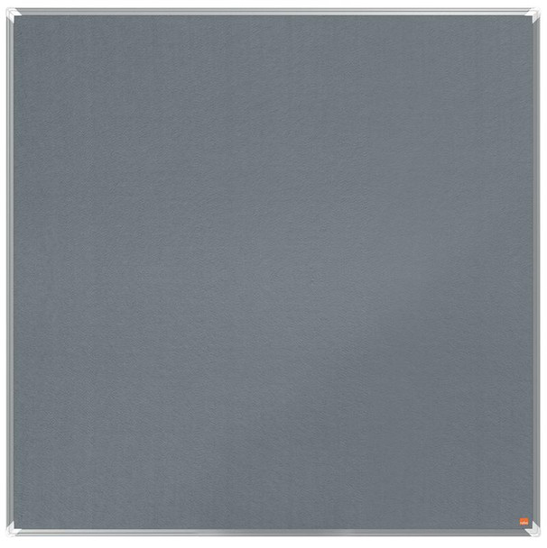 Nobo Premium Plus Grey Felt Noticeboard Aluminium Frame 1200X1200mm 1915197 1915197