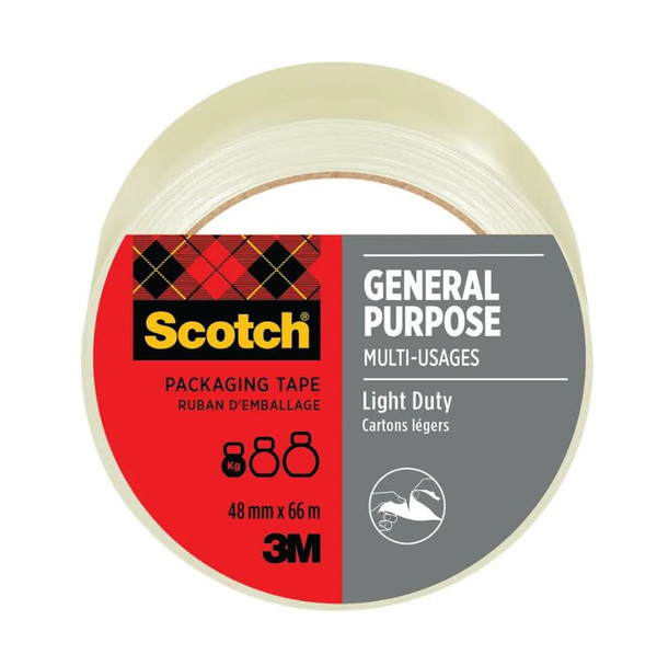 Scotch General Purpose Tape 48Mm X 66M Clear Roll - 7100303338 7100303338