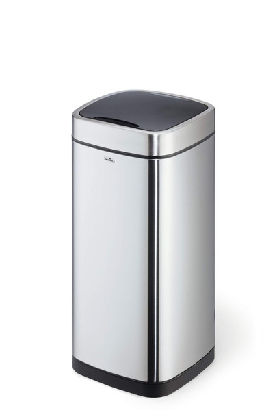 Durable No Touch Sensor Waste Bin 35L Capacity Silver - 342323 342323