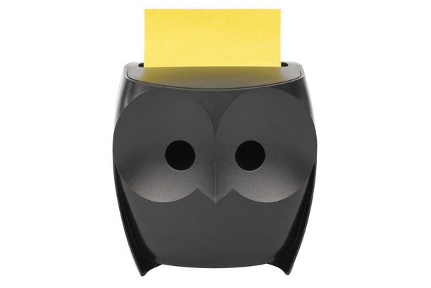 Post-It Z-Notes Dispenser Owl Black + 2 Packs Post-It Super Sticky Z-Notes 45 Sh 7100322315