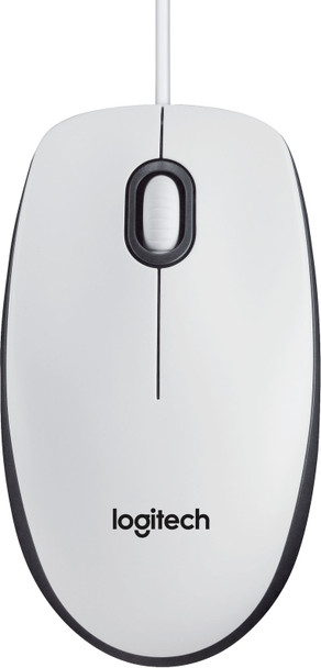 Logitech 910-005004 M100. Corded mouse. White 910-005004