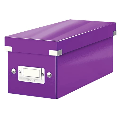 Leitz Click & Store WOW CD Storage Box Purple 60410062 60410062