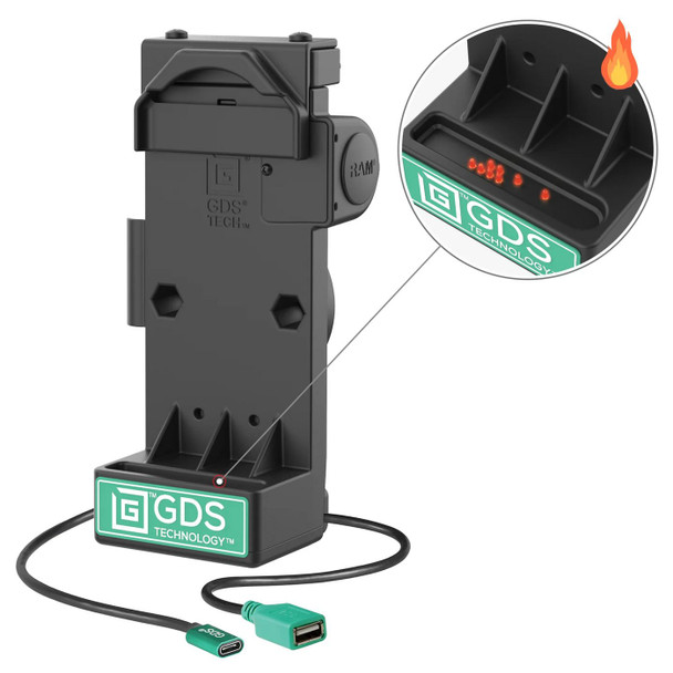 RAM Mounts RAM-GDS-DOCK-V12-U1CPDHU GDS VEHICLE USBC DOCK POWER. RAM-GDS-DOCK-V12-U1CPDHU